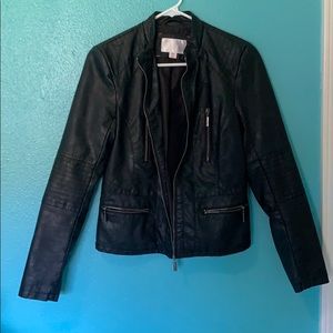 Faux leather jacket